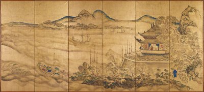 Landscape with Tower by Ike no Taiga